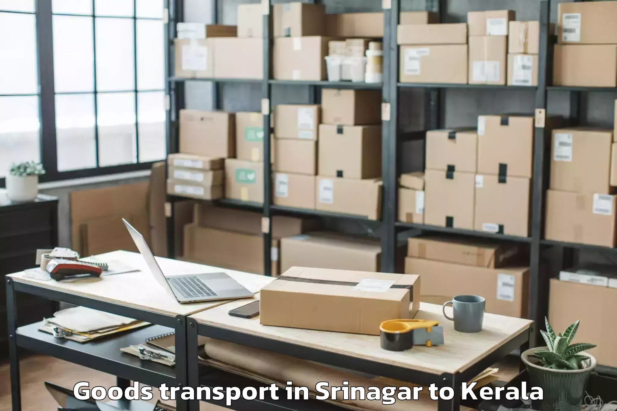 Srinagar to Peravoor Goods Transport Booking